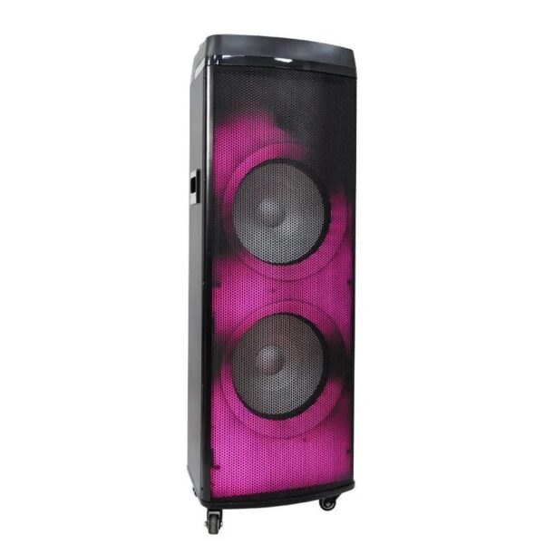 Fire Light Dual 8 Inch Portable Bluetooth Speaker for Outdoor Activities - Image 4