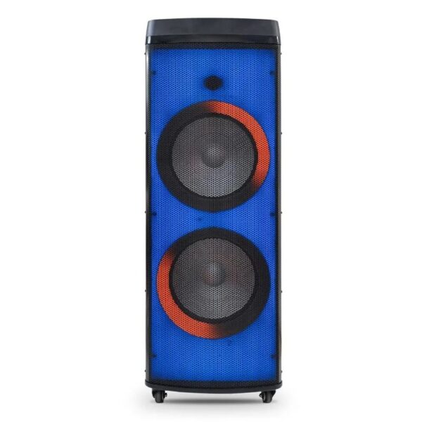 Fire Light Dual 8 Inch Portable Bluetooth Speaker for Outdoor Activities