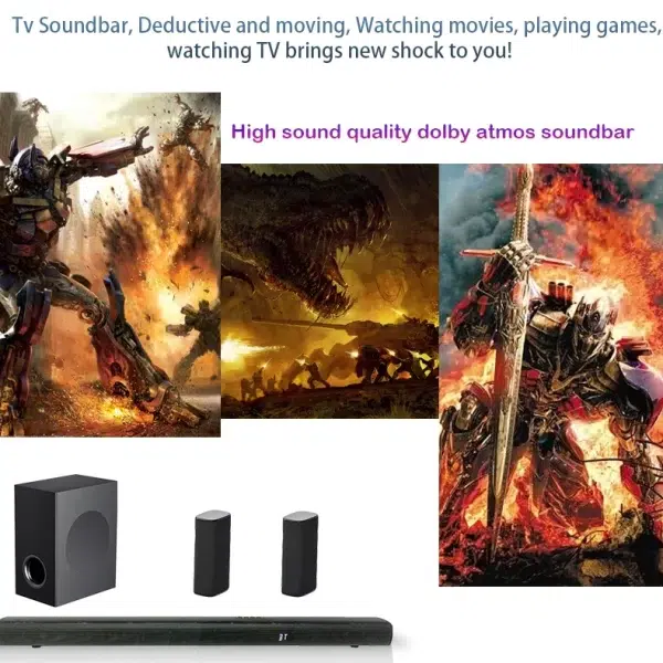 5.1.2 Db Atmos Subwoofer Home Theater System Bluetooth Sound Bar Speaker - Image 3