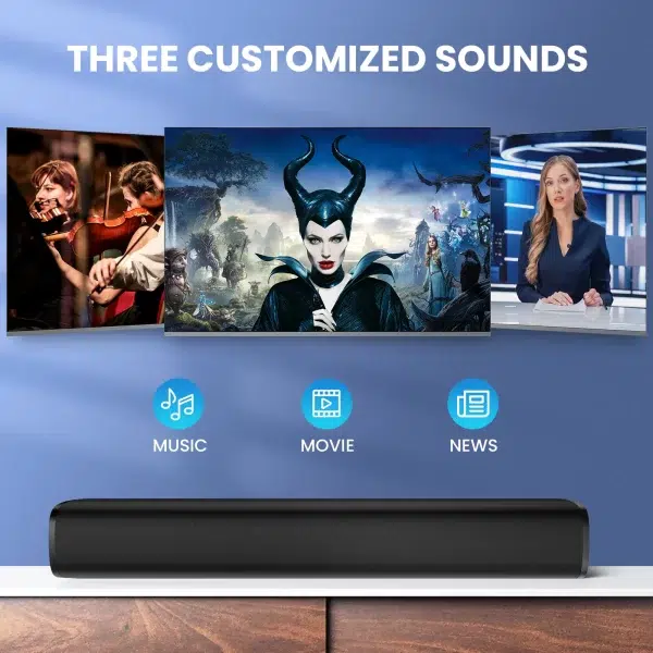 Custom 30W Mini Bluetooth Soundbar for TV With Remote Control - Image 6