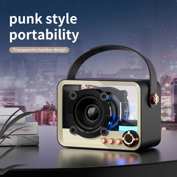 Outdoor Portable Subwoofer Stereo Surround Loud Bluetooth Speaker With RBG Dazzle Colorful Lights - Image 6