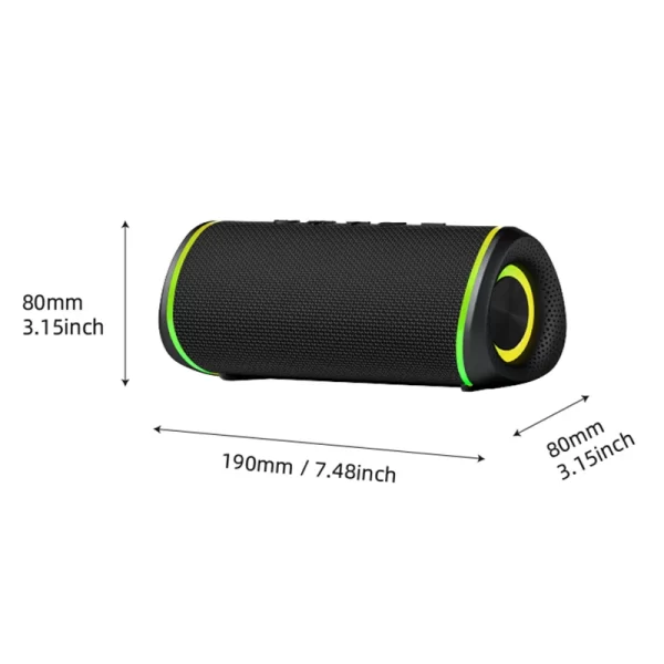 Stereo Bass Outdoor Waterproof Subwoofer Portable TWS Speaker - Image 6