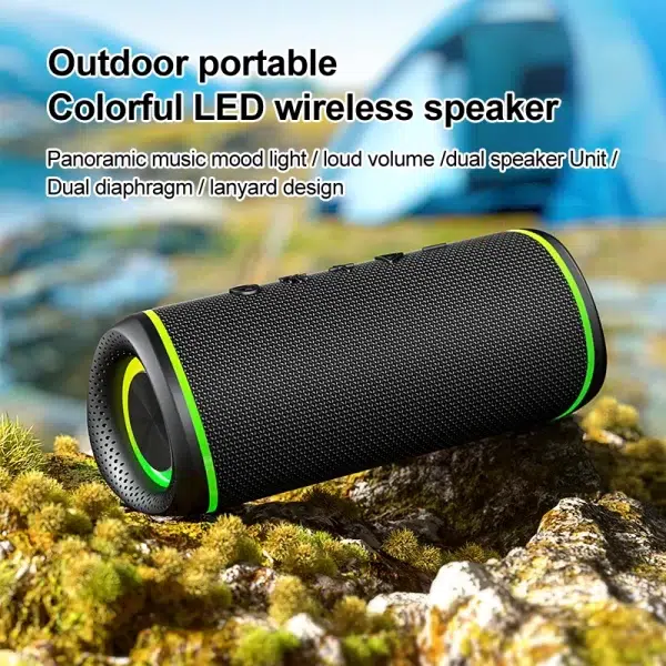 Stereo Bass Outdoor Waterproof Subwoofer Portable TWS Speaker - Image 7